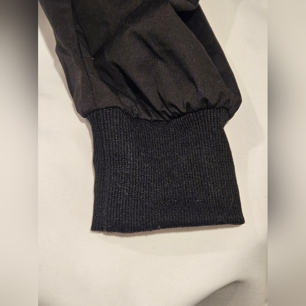 QLZW Black Drop-Crotch Wrap Front Harem Pants - Picture 5 of 6